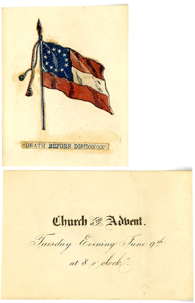 Unique Patriotic Confederate Card