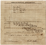 Requisition For Soldier of the 2nd Florida