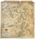 Large Color-Printed Antietam Map