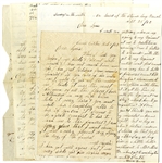 Letter Group of Soldier From the 101st Pennsylvania Infantry