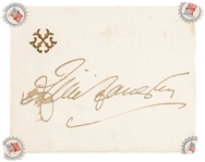 LILLIE LANGTRY Collector Autograph on Card also known as THE JERSEY LILY