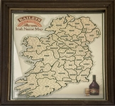 The Liquor Company Displays the Counties of Ireland On This Tavern Mirror