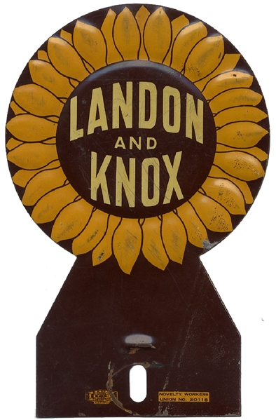 Landon & Knox, Sunflower Campaign License Plate