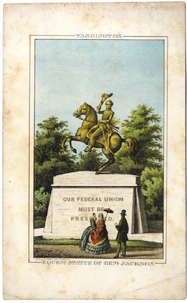 The View Of Washington DC’s Andrew Jackson Statue