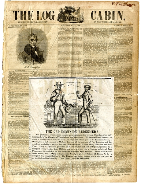 Volume #1; Issue #1 - The First American Campaign Newspaper - 1840