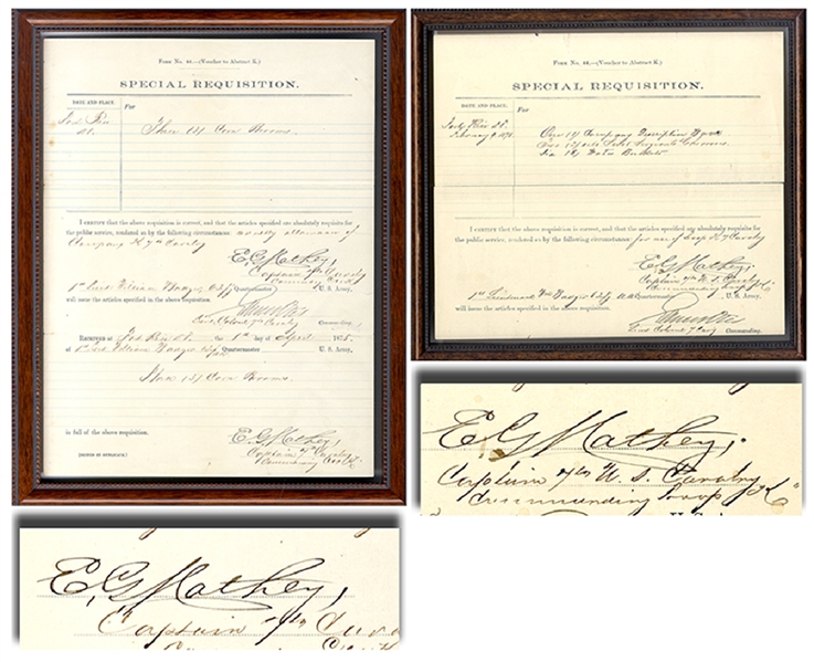 A Pair of 7th Cavalry Documents