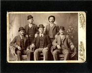 An Extraordinary Period Cabinet Card Photograph of The Wild Bunch