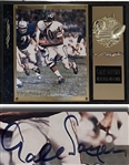 Gale Sayers Signed Photo In Presentation Plaque