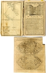 Captain Cook - Two Copper Engraved Maps - Proceedings of the American Congress - 