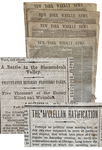 1864 NY Weekly News - Scarce Title