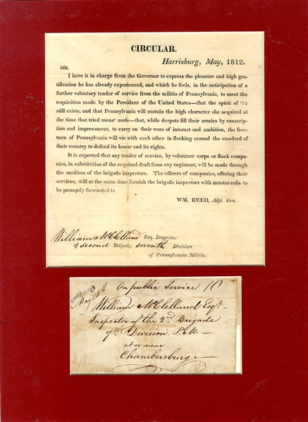 THE BRITISH ARE COMING – Broadside Circular from William Reed, the Adjt. Gen. of Pennsylvania summoning the Pa. Militia!