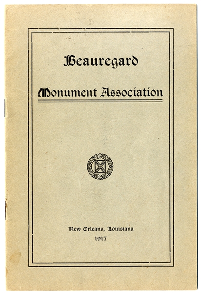 Beauregard Monument Association Ceremonial Dedication 
