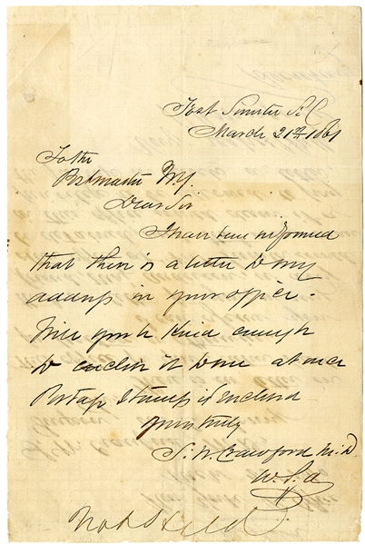 An Extraordinary Letter from Fort Sumter By The Fort’s Surgeon