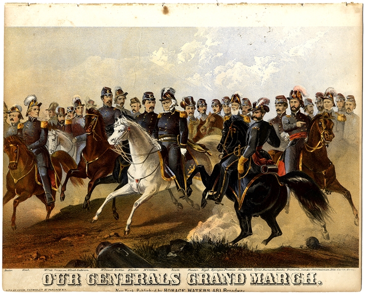 Striking Litho Cover of the Union Generals