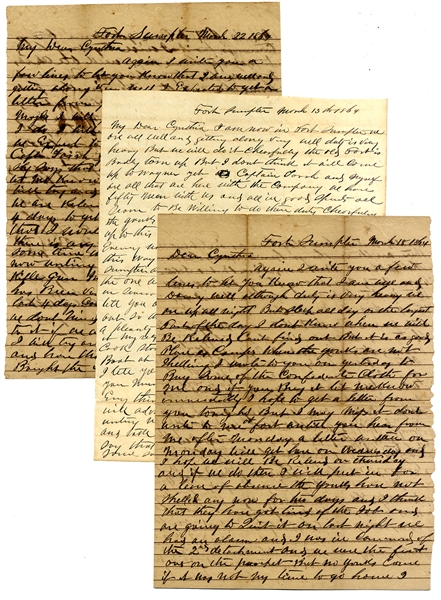 The Following Three CSA Letters Are All Written From Fort Sumter