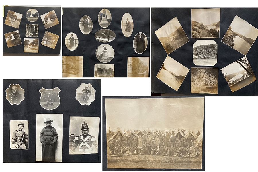 Circa 1900 Maryland Snap Shot Album with Many Civil War and Maryland Related Military Views. 