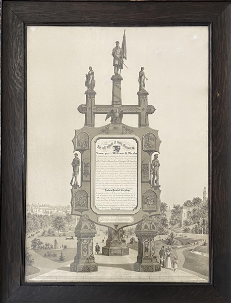 Rare Andersonville Related Maryland Soldier's Memorial