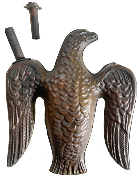 EAGLE FORM POLITICAL PARADE TORCH FROM THE 1860 LINCOLN CAMPAIGN