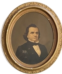 Framed Chromo Of Senator Douglas