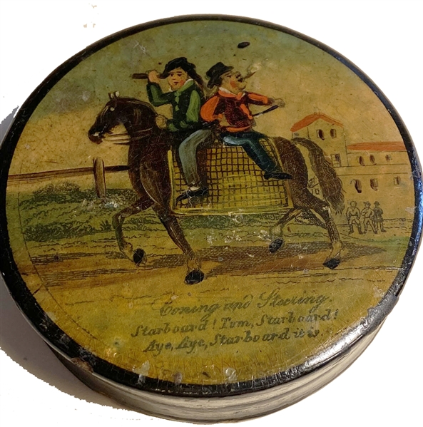 Early Snuff Box With Fascinating Artwork