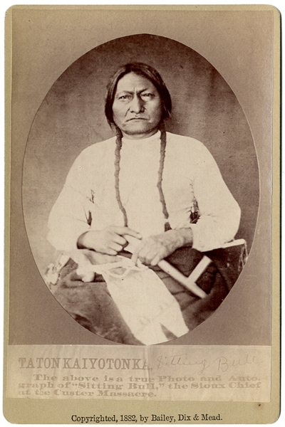 Sioux Leader Sitting Bull - Cabinet card Photograph