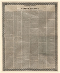 A Superb Printed Silk Broadside Of Andrew Jacksons Farewell Address
