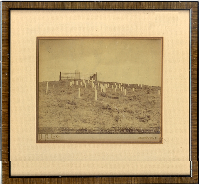 Imperial Albumen Photograph Of The Custer Battlefield Graves