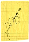 Nice Early DiMaggio Signature