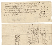 Bill For Treating A Wounded Soldier