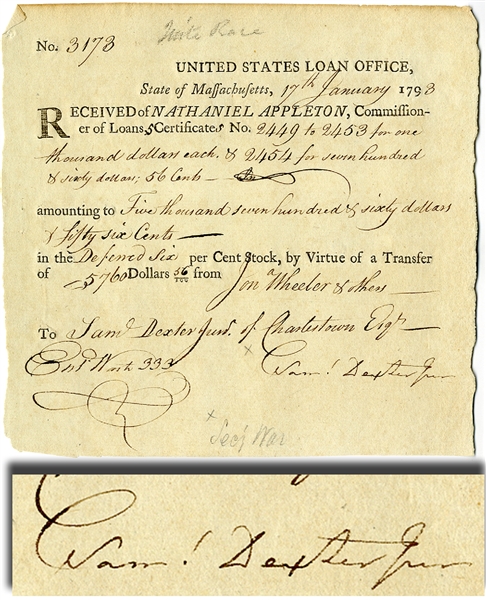 1793 Loan Certificate