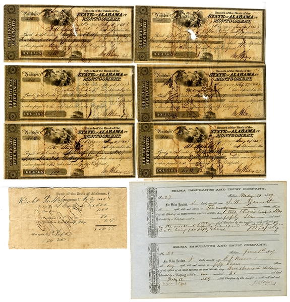 Collection of Alabama Financial Documents