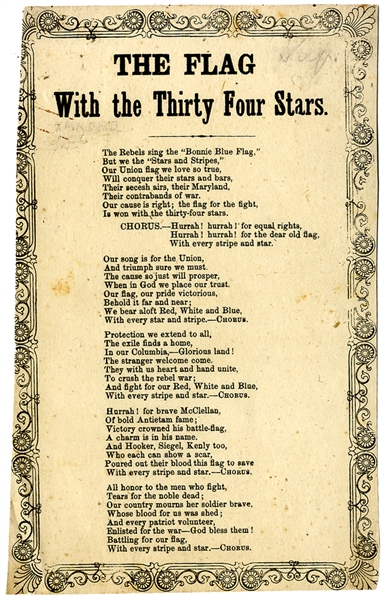 Patriotic Song Sheet 