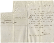 Henry Inman Writes To Prominent New York Attorney Samuel B. Ruggles Concerning His "Picture of the Duke of Bridgewater"