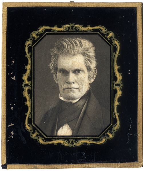 1848 Anthonys Encased Engraving John Calhoun From Dag  