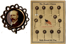 Store Display of Alton B. Parker Campaign Stickpins