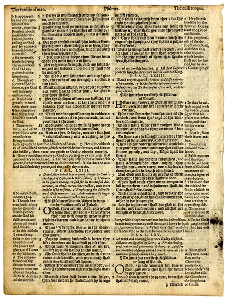 450 Year Old Bible Page