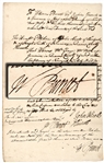 1723 Colonial English Royal Governor WILLIAM BURNET Signed Manuscript Document