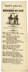 Illustrated Slave Song Ballad