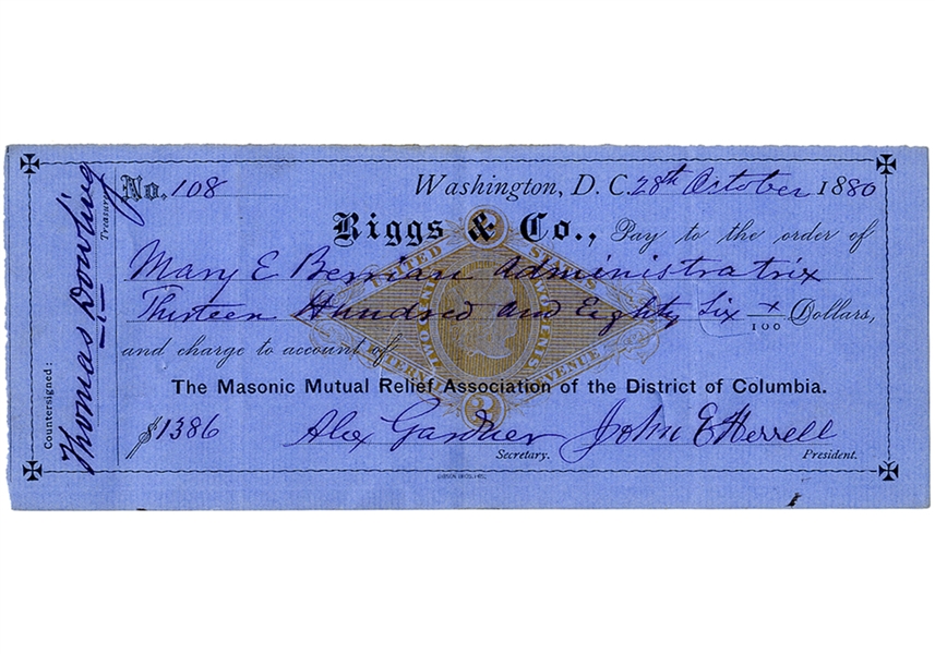 Noted Civil War Photographer Signs the Check