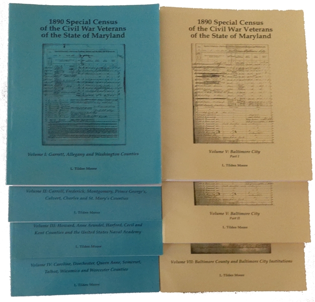 Maryland Civil War Veteran's Records , Set of Books