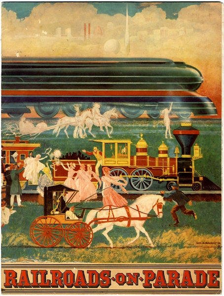 1939 Worlds Fair booklet Railroads on Parade