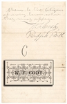 June 22, 1888 WILLIAM F. CODY / BUFFALO BILL Autograph Letter Signed