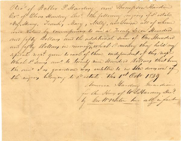 1839 Slave Division