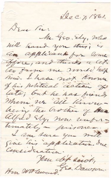 Brother Of New York Senator Captured At 1st Bull Run Gets An Introduction