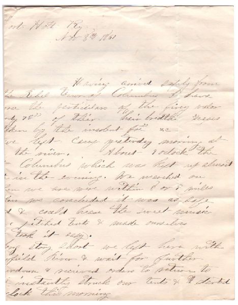 Grant's First Expedition During The War At Columbus, Kentucky
