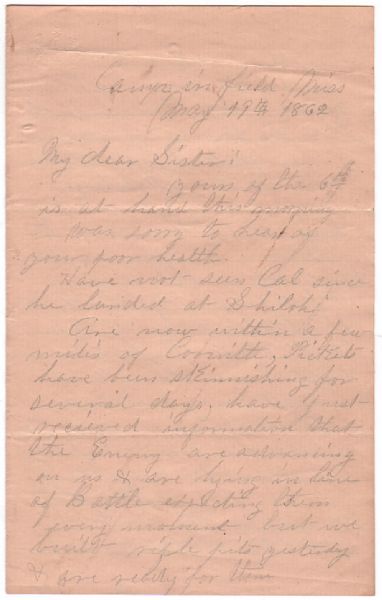 Besieging Corinth, Mississippi After Shiloh