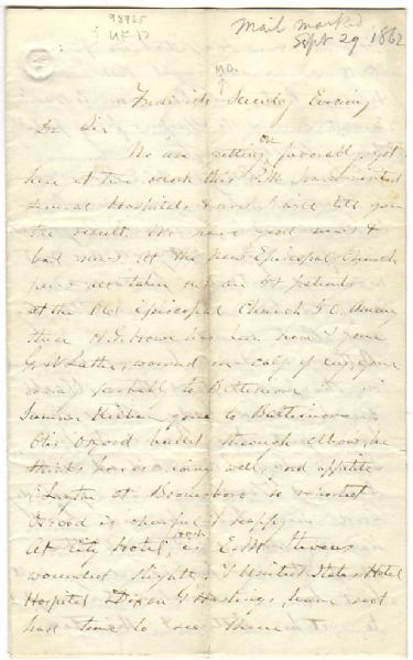 Casualties & the Wounded in the Hospitals of Maryland