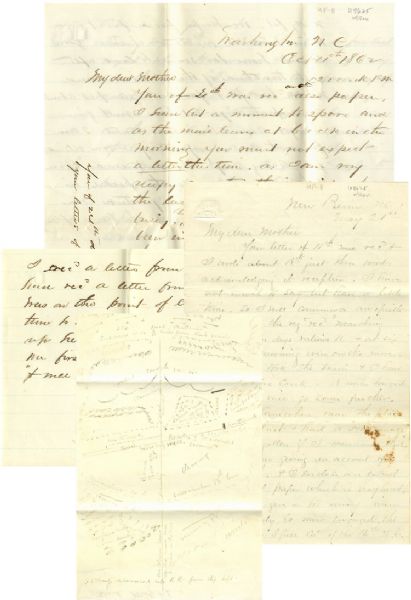 Great Content 27th Massachusetts Letters with Map