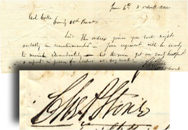 General Stone Signed War-Date Orders