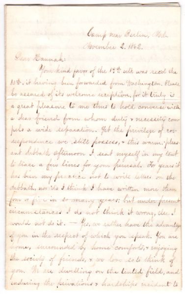  His outfit was famous for building bridges under fire ! Among their most renowned was that before Fredericksburg following the Antietam Campaign…and he actually mentions it in this exceptionally lon
